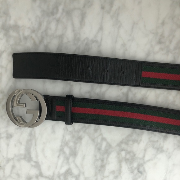 Gucci Belt with Silver G Buckle, 34 inches - Picture 3 of 6